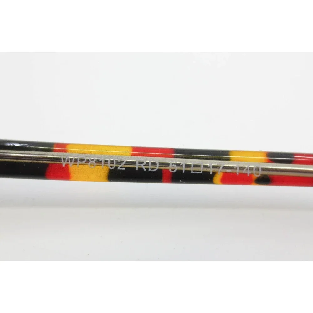 West Point WP8102 RD Red Yellow Tortoise Rectangular Eyeglasses Frames 51-17-140